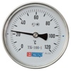 Биметаллический термометр Росма, осевое, диаметр 80мм, шток 64мм, 0...160С, тип БТ-41.211, G1/2  (ПОВЕРКА)