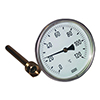 Биметаллический термометр Росма, осевое, диаметр 100мм, шток 150мм, 0...120С, тип БТ-51.211 (ПОВЕРКА)